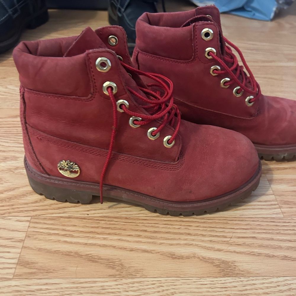 Timberland Kids Burgundy Boots